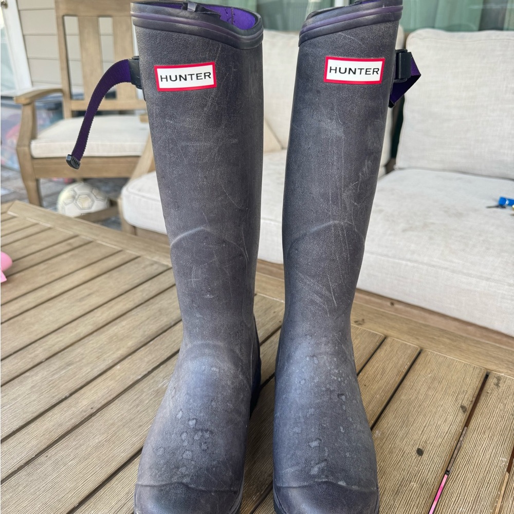 Hunter Purple Lined Boots